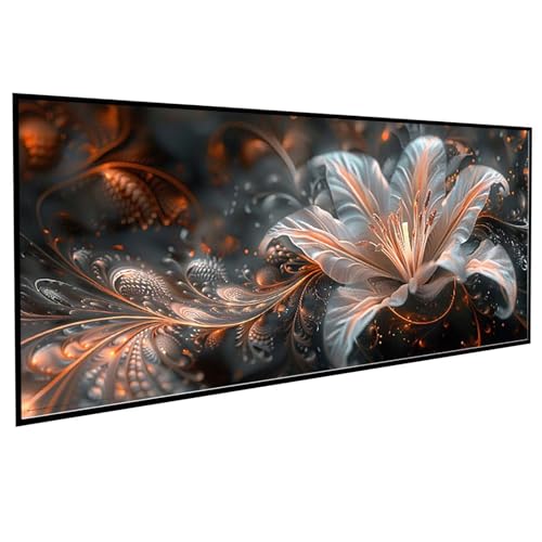 Diamond Painting Erwachsene Kunst Diamond Painting Kinder Lilie, DIY Runden Steine Mosaikherstellung Basteln Erwachsene Anfänger Set für Heim Schlafzimmer Wand Deko, Geschenke 40x80CM PJY9 1-C von JEPGFOU
