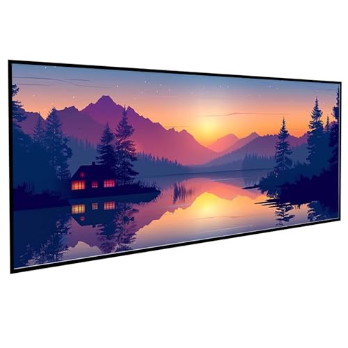 Diamond Painting Erwachsene Landschaft Diamond Painting Kinder Ahornbaum, DIY Runden Steine Mosaikherstellung Basteln Erwachsene Anfänger Set für Heim Schlafzimmer Deko, Geschenke (30x60cm) PJY9 2-2 von JEPGFOU