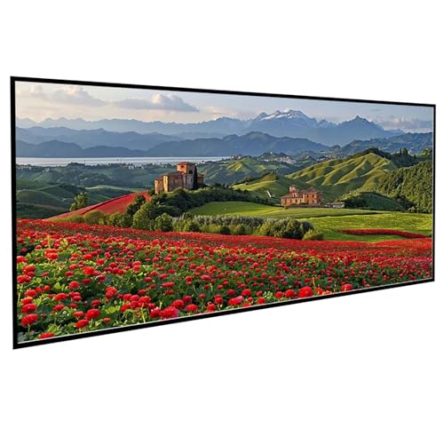 Diamond Painting Erwachsene Landschaft Diamond Painting Kinder Blumenfeld, DIY Runden Steine Mosaikherstellung Basteln Erwachsene Anfänger Set für Heim Schlafzimmer Deko, Geschenke 40x80CM PJY9 6-D von JEPGFOU