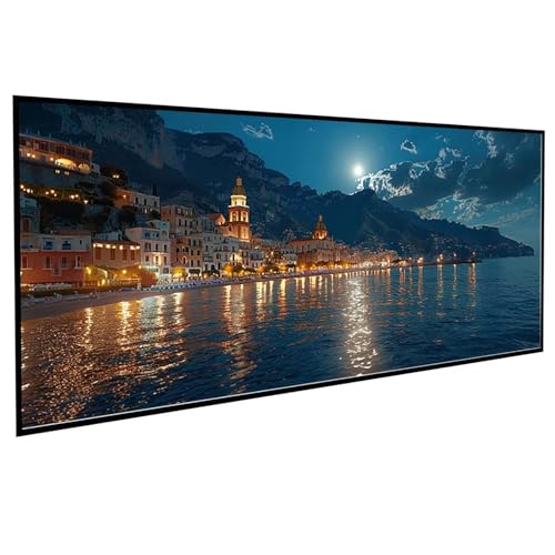 Diamond Painting Erwachsene Landschaft Diamond Painting Kinder Kleine Stadt, DIY Runden Steine Mosaikherstellung Basteln Erwachsene Anfänger Set für Schlafzimmer Deko, Geschenke (70x140cm) PJY9 5-G von JEPGFOU