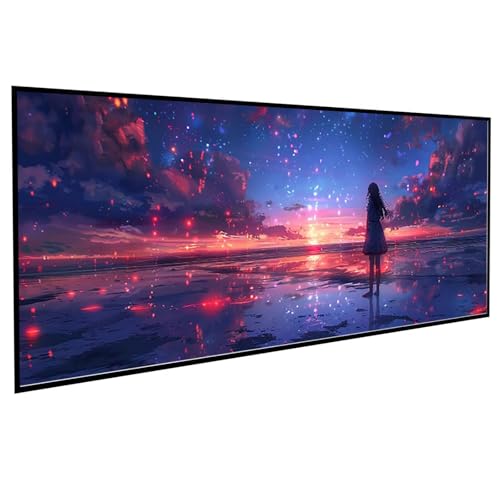 Diamond Painting Erwachsene Landschaft Diamond Painting Kinder MäDchen, DIY Runden Steine Mosaikherstellung Basteln Erwachsene Anfänger Set für Heim Schlafzimmer Wand Deko, Geschenke 40x80cm PJY9 E-Y von JEPGFOU