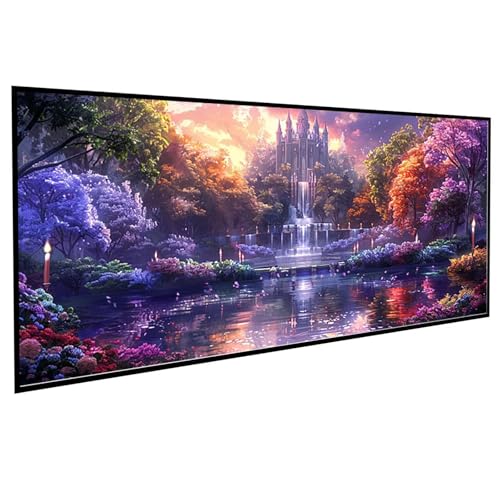 Diamond Painting Erwachsene Landschaft Diamond Painting Kinder Schloss, DIY Runden Steine Mosaikherstellung Basteln Erwachsene Anfänger Set für Heim Schlafzimmer Wand Deko, Geschenke 40x80cm PJY9 6-X Diamond Painting Erwachsene Landschaft Diamond Painting Kinder Schloss, DIY Runden Steine Mosaikherstellung Basteln Erwachsene Anfänger Set für Heim Schlafzimmer Wand Deko, Geschenke 40x80cm PJY9 6-X von JEPGFOU