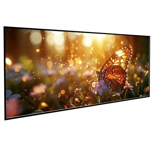 Diamond Painting Erwachsene Landschaft Diamond Painting Kinder Schmetterling, DIY Runden Steine Mosaikherstellung Basteln Erwachsene Anfänger Set für Schlafzimmer Deko, Geschenke (50x100cm) PJY9 E-C von JEPGFOU