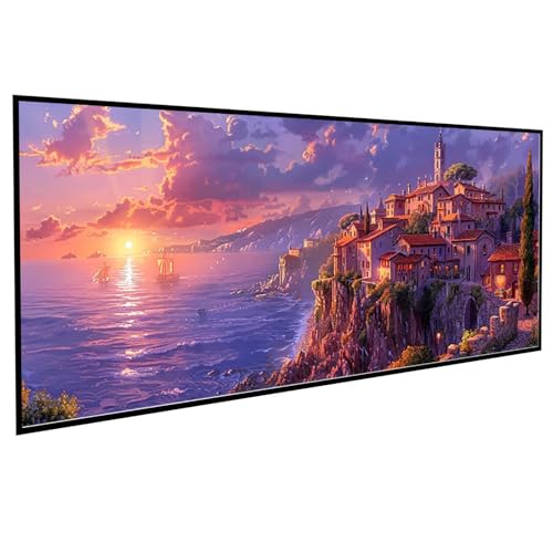 Diamond Painting Erwachsene Landschaft Diamond Painting Kinder Segelboot, DIY Runden Steine Mosaikherstellung Basteln Erwachsene Anfänger Set für Heim Schlafzimmer Deko, Geschenke (30x60cm) PJY9 P-O von JEPGFOU