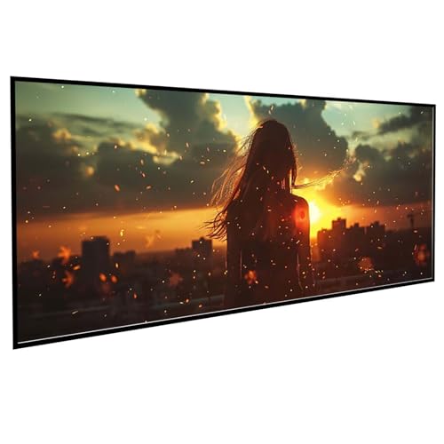 Diamond Painting Erwachsene Licht Diamond Painting Kinder Frau, DIY Runden Steine Mosaikherstellung Basteln Erwachsene Anfänger Set für Heim Schlafzimmer Wand Deko, Geschenke 80x160cm PJY7 6-L von JEPGFOU