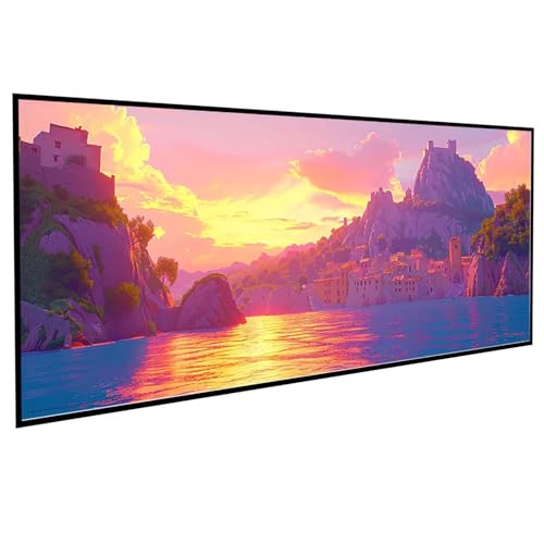 Diamond Painting Erwachsene Ozean Diamond Painting Kinder Cliff, DIY Runden Steine Mosaikherstellung Basteln Erwachsene Anfänger Set für Heim Schlafzimmer Wand Deko, Geschenke 60x120CM PJY5 9-M von JEPGFOU