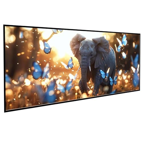 Diamond Painting Erwachsene Tier Diamond Painting Kinder Elefant, DIY Runden Steine Mosaikherstellung Basteln Erwachsene Anfänger Set für Heim Schlafzimmer Wand Deko, Geschenke 100x200cm PJY9 4-X Diamond Painting Erwachsene Tier Diamond Painting Kinder Elefant, DIY Runden Steine Mosaikherstellung Basteln Erwachsene Anfänger Set für Heim Schlafzimmer Wand Deko, Geschenke 100x200cm PJY9 4-X von JEPGFOU