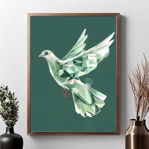 Diamond Painting Erwachsene Tier Diamond Painting Kinder Vogel 5D DIY Runden Mosaikherstellung Basteln Erwachsene Anfänger Set für Heim Schlafzimmer Wand Deko Wohnzimmer, Geschenke 40 x 50 cm JPF T-5 von JEPGFOU