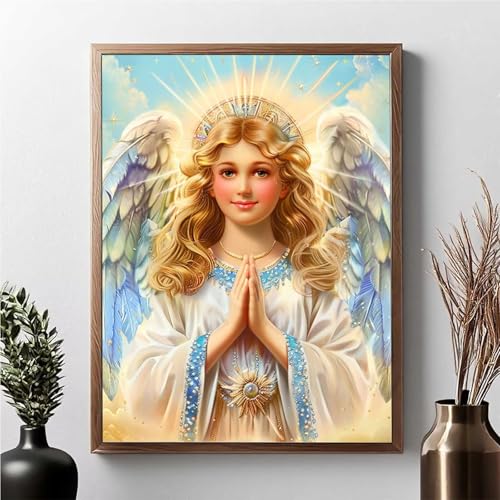 Diamond Painting FlüGel, Diamond Painting Erwachsene Frau Diamant Malerei Bilder Full Drill 5D DIY Diamont Art Stickerei Set Geeignet Als Geschenk, Zur Entspannung und Wanddeko 40 x 50 cm JPF 2-5 von JEPGFOU