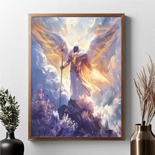 Diamond Painting FlüGel, Diamond Painting Erwachsene Mann Diamant Malerei Bilder Full Drill 5D DIY Diamont Art Stickerei Set Geeignet Als Geschenk, Zur Entspannung und Wanddeko 40x50cm JPF 5-7 von JEPGFOU