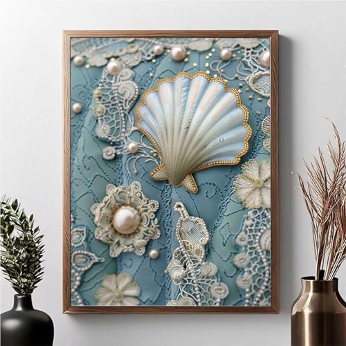 Diamond Painting HüLse, Diamond Painting Erwachsene Perle Diamant Malerei Bilder Full Drill 5D DIY Diamont Art Stickerei Set Geeignet Als Geschenk, Zur Entspannung und Wanddeko 40x50cm JPF I-T von JEPGFOU