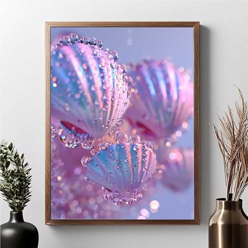 Diamond Painting HüLse, Diamond Painting Erwachsene Rosa Diamant Malerei Bilder Full Drill 5D DIY Diamont Art Stickerei Set Geeignet Als Geschenk, Zur Entspannung und Wanddeko 50x70cm JPF 9-B von JEPGFOU
