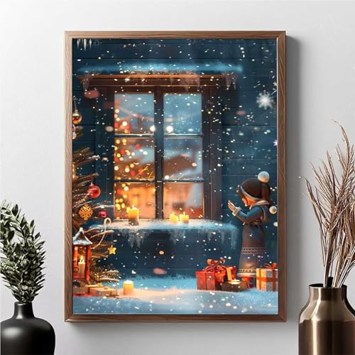 Diamond Painting Landschaft, Diamond Painting Erwachsene Baum Diamant Malerei Bilder Full Drill 5D DIY Diamont Art Stickerei Set Geeignet Als Geschenk, Zur Entspannung und Wanddeko 30 x 40 cm JPF V-5 von JEPGFOU