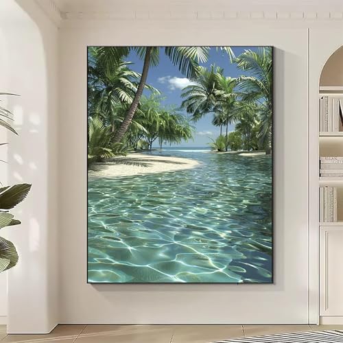 Diamond Painting Landschaft Large Diamond Painting Ozean Crystal Art Bilder Basteln für Erwachsene DIY Vollbohrer Diamanten Malerei Stickerei Kreuzstich Kit für Zimmer Deko, Geschenke 50x70CM 8-7 Diamond Painting Landschaft Large Diamond Painting Ozean Crystal Art Bilder Basteln für Erwachsene DIY Vollbohrer Diamanten Malerei Stickerei Kreuzstich Kit für Zimmer Deko, Geschenke 50x70CM 8-7 von JEPGFOU