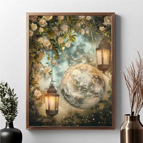 Diamond Painting Leuchtturm, Diamond Painting Erwachsene Blume Diamant Malerei Bilder Full Drill 5D DIY Diamont Art Stickerei Set Geeignet Als Geschenk, Zur Entspannung und Wanddeko 80x100cm JPF 7-W Diamond Painting Leuchtturm, Diamond Painting Erwachsene Blume Diamant Malerei Bilder Full Drill 5D DIY Diamont Art Stickerei Set Geeignet Als Geschenk, Zur Entspannung und Wanddeko 80x100cm JPF 7-W von JEPGFOU