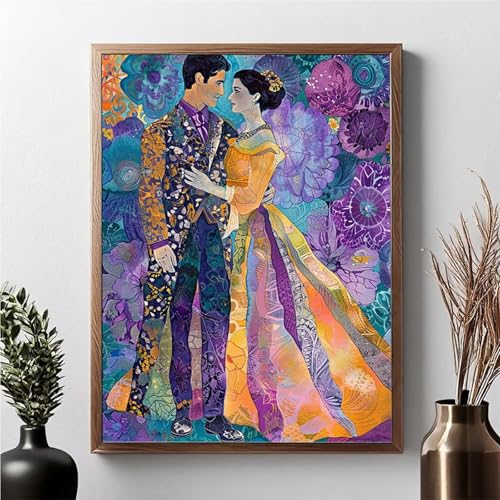 Diamond Painting Mann, Diamond Painting Erwachsene Frau Diamant Malerei Bilder Full Drill 5D DIY Diamont Art Stickerei Set Geeignet Als Geschenk, Zur Entspannung und Wanddeko 50 x 70 cm JPF 8-N von JEPGFOU