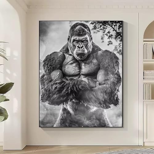 Diamond Painting Tier Large Diamond Painting Schimpansen Crystal Art Bilder Basteln für Erwachsene DIY Vollbohrer Diamanten Malerei Stickerei Kreuzstich Kit für Zimmer Deko, Geschenke 90 x 120 cm 8-4 Diamond Painting Tier Large Diamond Painting Schimpansen Crystal Art Bilder Basteln für Erwachsene DIY Vollbohrer Diamanten Malerei Stickerei Kreuzstich Kit für Zimmer Deko, Geschenke 90 x 120 cm 8-4 von JEPGFOU