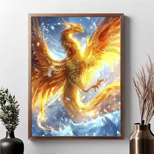 Diamond Painting Vogel, Diamond Painting Erwachsene Tier Diamant Malerei Bilder Full Drill 5D DIY Diamont Art Stickerei Set Geeignet Als Geschenk, Zur Entspannung und Wanddeko 30x40cm JPF M-5 von JEPGFOU