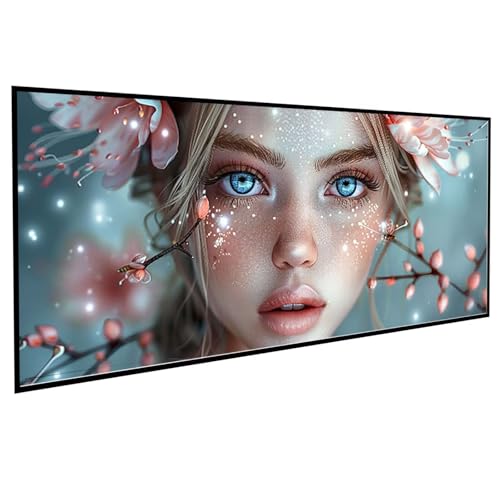 Figurenkunst Diamond Painting (80x160cm), Diamond Painting Erwachsene Auge DIY Runden Steine Kristall Kunst Bastelnset Erwachsene Anfänger Set, zur Entspannung und Zimmer Wanddeko, Geschenke PJY7 C-Z von JEPGFOU