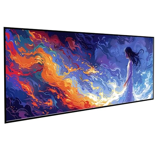 Figurenkunst Diamond Painting 70x140CM, Diamond Painting Erwachsene Kleid DIY Runden Steine Kristall Kunst Bastelnset Erwachsene Anfänger Set, zur Entspannung und Zimmer Wanddeko, Geschenke PJY6 5-R von JEPGFOU