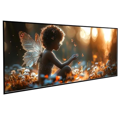 Frau Diamond Painting 90x180CM, Diamond Painting Erwachsene Schmetterling DIY Runden Steine Kristall Kunst Bastelnset Erwachsene Anfänger Set, zur Entspannung und Zimmer Wanddeko, Geschenke PJY8 I-R von JEPGFOU