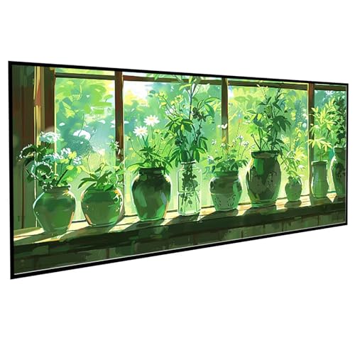 JEPGFOU Anlage Diamond Painting (60x120cm), Diamond Painting Erwachsene GäNseblüMchen DIY Runden Steine Kristall Kunst Bastelnset Erwachsene Anfänger Set, zur Zimmer Wanddeko, Geschenke PJY9 G-3 von JEPGFOU