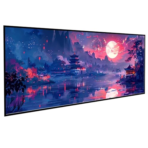 JEPGFOU Architektur Diamond Painting 40 x 80 cm, Diamond Painting Erwachsene Landschaft DIY Runden Steine Kristall Kunst Bastelnset Erwachsene Anfänger Set, zur Zimmer Wanddeko, Geschenke PJY9 7-6 von JEPGFOU