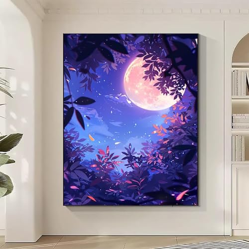 JEPGFOU Baum Diamond Painting XXL Mond Diamond Art Bilder Erwachsene Dimond Painting Kinder Mosaikherstellung Stickerei Kreuzstich Malerei Kits Basteln für Erwachsene Wanddeko, Geschenke 90x120cm V-P JEPGFOU Baum Diamond Painting XXL Mond Diamond Art Bilder Erwachsene Dimond Painting Kinder Mosaikherstellung Stickerei Kreuzstich Malerei Kits Basteln für Erwachsene Wanddeko, Geschenke 90x120cm V-P von JEPGFOU