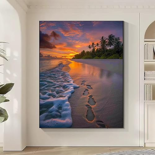 JEPGFOU Diamond Painting Ozean Large Diamond Painting Strand Crystal Art Bilder Basteln für Erwachsene DIY Vollbohrer Diamanten Malerei Stickerei Kreuzstich Kit für Zimmer Deko, Geschenke 30x40cm A-8 JEPGFOU Diamond Painting Ozean Large Diamond Painting Strand Crystal Art Bilder Basteln für Erwachsene DIY Vollbohrer Diamanten Malerei Stickerei Kreuzstich Kit für Zimmer Deko, Geschenke 30x40cm A-8 von JEPGFOU