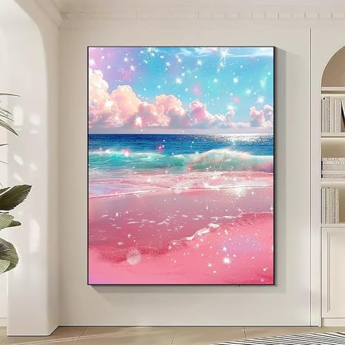 JEPGFOU Diamond Painting Ozean Large Diamond Painting Strand Crystal Art Bilder Basteln für Erwachsene DIY Vollbohrer Diamanten Malerei Stickerei Kreuzstich Kit für Zimmer Deko, Geschenke 70x95CM 3-Y JEPGFOU Diamond Painting Ozean Large Diamond Painting Strand Crystal Art Bilder Basteln für Erwachsene DIY Vollbohrer Diamanten Malerei Stickerei Kreuzstich Kit für Zimmer Deko, Geschenke 70x95CM 3-Y von JEPGFOU