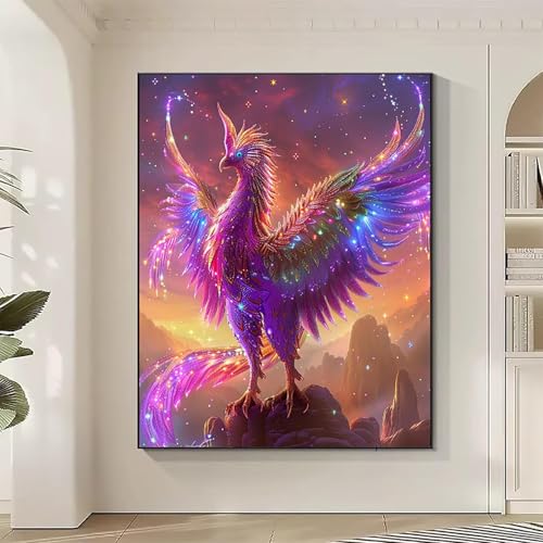 JEPGFOU Diamond Painting VöGel Large Diamond Painting PhöNix Crystal Art Bilder Basteln für Erwachsene DIY Vollbohrer Diamanten Malerei Stickerei Kreuzstich Kit für Zimmer Deko, Geschenke 70x95CM W-X JEPGFOU Diamond Painting VöGel Large Diamond Painting PhöNix Crystal Art Bilder Basteln für Erwachsene DIY Vollbohrer Diamanten Malerei Stickerei Kreuzstich Kit für Zimmer Deko, Geschenke 70x95CM W-X von JEPGFOU