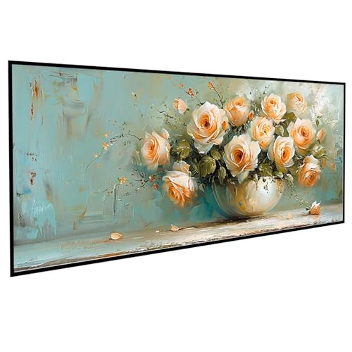 JEPGFOU Halo Diamond Painting (40x50cm), Diamond Painting Erwachsene Vase DIY Runden Steine Kristall Kunst Bastelnset Erwachsene Anfänger Set, zur Entspannung und Zimmer Wanddeko, Geschenke PJY9 2-Y von JEPGFOU