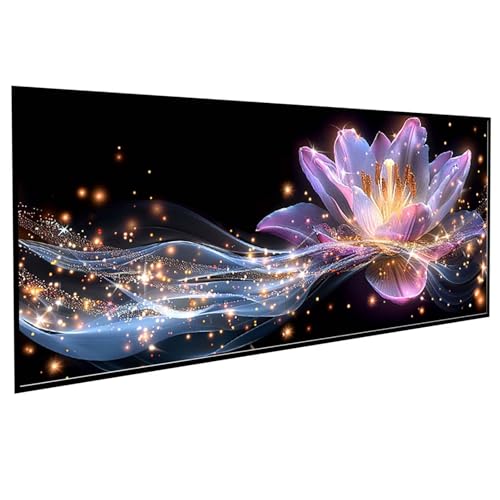 JEPGFOU Kunst Diamond Painting 50x100CM, Diamond Painting Erwachsene Blume DIY Runden Steine Kristall Kunst Bastelnset Erwachsene Anfänger Set, zur Entspannung und Zimmer Wanddeko, Geschenke PJY4 0-2 von JEPGFOU