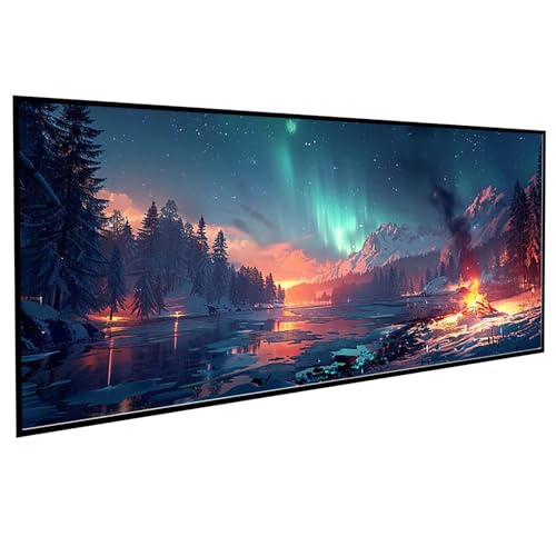 JEPGFOU Landschaft Diamond Painting 100 x 200 cm, Diamond Painting Erwachsene Aurora DIY Runden Steine Kristall Kunst Bastelnset Erwachsene Anfänger Set, zur Zimmer Wanddeko, Geschenke PJY9 6-2 von JEPGFOU