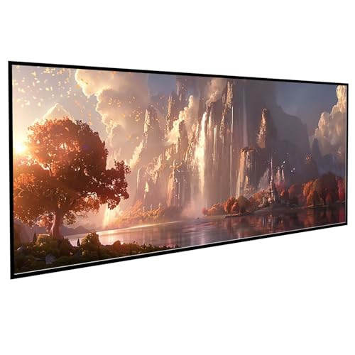 JEPGFOU Landschaft Diamond Painting 100 x 200 cm, Diamond Painting Erwachsene Bergspitze DIY Runden Steine Kristall Kunst Bastelnset Erwachsene Anfänger Set, zur Zimmer Wanddeko, Geschenke PJY9 7-F von JEPGFOU