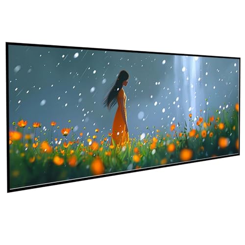JEPGFOU Landschaft Diamond Painting 50x100cm, Diamond Painting Erwachsene Blumenmeer DIY Runden Steine Kristall Kunst Bastelnset Erwachsene Anfänger Set, zur Zimmer Wanddeko, Geschenke PJY4 W-3 von JEPGFOU