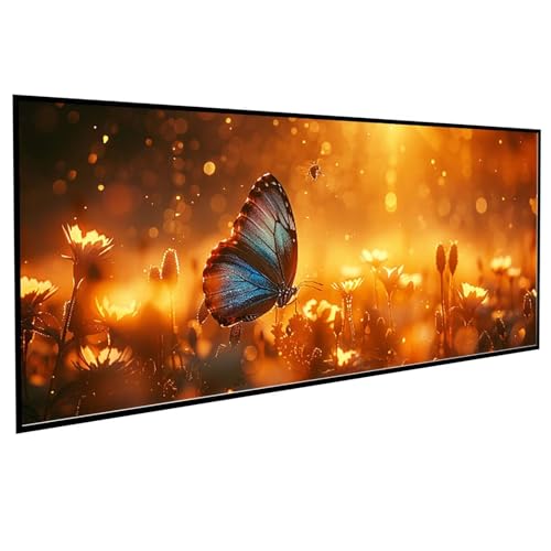 JEPGFOU Landschaft Diamond Painting 50x100cm, Diamond Painting Erwachsene Schmetterling DIY Runden Steine Kristall Kunst Bastelnset Erwachsene Anfänger Set, zur Zimmer Wanddeko, Geschenke PJY4 0-1 von JEPGFOU