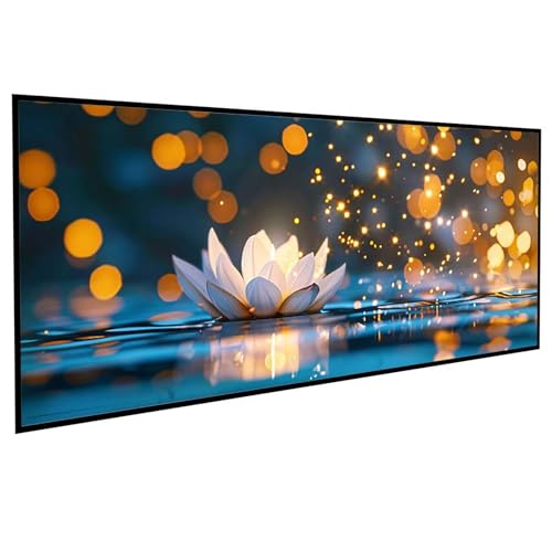 JEPGFOU Lotus Diamond Painting 100 x 200 cm, Diamond Painting Erwachsene WeißEr Lotus DIY Runden Steine Kristall Kunst Bastelnset Erwachsene Anfänger Set, zur Zimmer Wanddeko, Geschenke PJY9 I-S JEPGFOU Lotus Diamond Painting 100 x 200 cm, Diamond Painting Erwachsene WeißEr Lotus DIY Runden Steine Kristall Kunst Bastelnset Erwachsene Anfänger Set, zur Zimmer Wanddeko, Geschenke PJY9 I-S von JEPGFOU