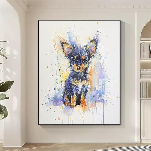JEPGFOU Tier Diamond Painting XXL Hund Diamond Art Bilder Erwachsene Dimond Painting Kinder Mosaikherstellung Stickerei Kreuzstich Malerei Kits Basteln für Erwachsene Wanddeko, Geschenke 80x100cm R-Y JEPGFOU Tier Diamond Painting XXL Hund Diamond Art Bilder Erwachsene Dimond Painting Kinder Mosaikherstellung Stickerei Kreuzstich Malerei Kits Basteln für Erwachsene Wanddeko, Geschenke 80x100cm R-Y von JEPGFOU