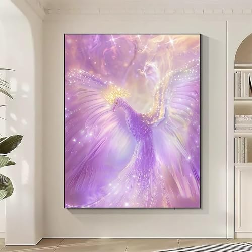 JEPGFOU Vogel Diamond Painting XXL Lila Diamond Art Bilder Erwachsene Dimond Painting Kinder Mosaikherstellung Stickerei Kreuzstich Malerei Kits Basteln für Erwachsene Wanddeko, Geschenke 40x50cm G-S JEPGFOU Vogel Diamond Painting XXL Lila Diamond Art Bilder Erwachsene Dimond Painting Kinder Mosaikherstellung Stickerei Kreuzstich Malerei Kits Basteln für Erwachsene Wanddeko, Geschenke 40x50cm G-S von JEPGFOU