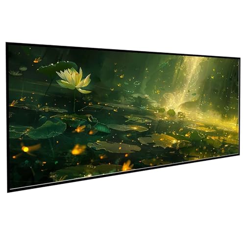 Landschaft Diamond Painting (100x200cm), Diamond Painting Erwachsene Lotus DIY Runden Steine Kristall Kunst Bastelnset Erwachsene Anfänger Set, zur Entspannung und Zimmer Wanddeko, Geschenke PJY9 X-W von JEPGFOU