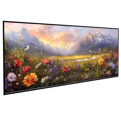 Landschaft Diamond Painting 40 x 80 cm, Diamond Painting Erwachsene Blume DIY Runden Steine Kristall Kunst Bastelnset Erwachsene Anfänger Set, zur Entspannung und Zimmer Wanddeko, Geschenke PJY9 7-K von JEPGFOU