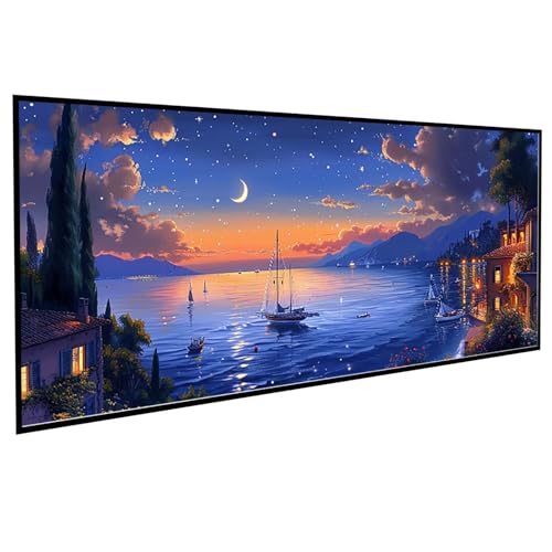 Landschaft Diamond Painting 90x180CM, Diamond Painting Erwachsene Boot DIY Runden Steine Kristall Kunst Bastelnset Erwachsene Anfänger Set, zur Entspannung und Zimmer Wanddeko, Geschenke PJY9 U-E Landschaft Diamond Painting 90x180CM, Diamond Painting Erwachsene Boot DIY Runden Steine Kristall Kunst Bastelnset Erwachsene Anfänger Set, zur Entspannung und Zimmer Wanddeko, Geschenke PJY9 U-E von JEPGFOU