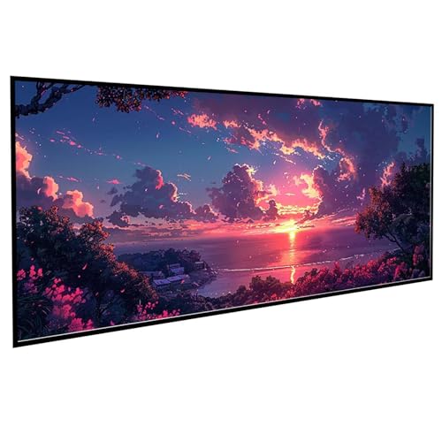 Landschaft Diamond Painting 90x180cm, Diamond Painting Erwachsene Strand DIY Runden Steine Kristall Kunst Bastelnset Erwachsene Anfänger Set, zur Entspannung und Zimmer Wanddeko, Geschenke PJY8 8-M von JEPGFOU