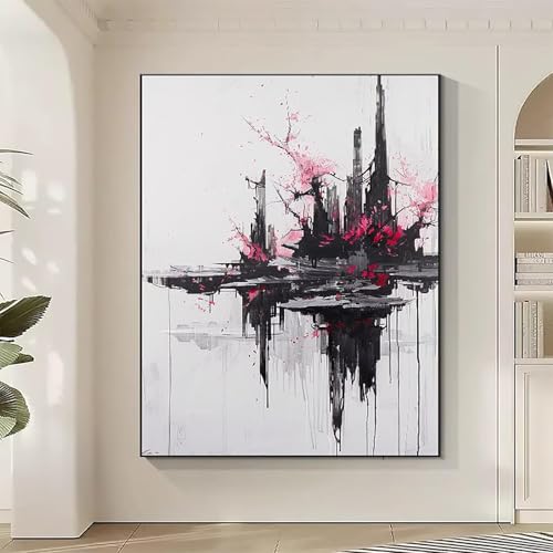Landschaft Diamond Painting XXL GebäUde Diamond Art Bilder Erwachsene Dimond Painting Kinder Mosaikherstellung Stickerei Kreuzstich Malerei Kits Basteln für Erwachsene, Geschenke (50x70cm) 6-4 von JEPGFOU