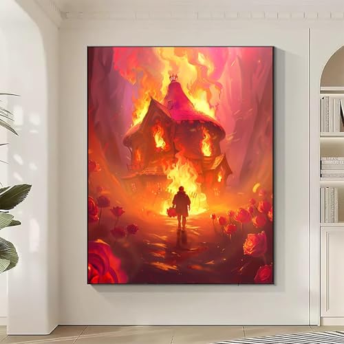 Quadrat Diamond Painting XXL Haus Diamond Art Bilder Erwachsene Dimond Painting Kinder Mosaikherstellung Stickerei Kreuzstich Malerei Kits Basteln für Erwachsene Wanddeko, Geschenke 80x100CM 8-Q Quadrat Diamond Painting XXL Haus Diamond Art Bilder Erwachsene Dimond Painting Kinder Mosaikherstellung Stickerei Kreuzstich Malerei Kits Basteln für Erwachsene Wanddeko, Geschenke 80x100CM 8-Q von JEPGFOU
