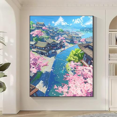 Stadt Diamond Painting XXL KirschblüTenbaum Diamond Art Bilder Erwachsene Dimond Painting Kinder Mosaikherstellung Stickerei Kreuzstich Malerei Kits Basteln für Erwachsene, Geschenke 50 x 70 cm 0-E Stadt Diamond Painting XXL KirschblüTenbaum Diamond Art Bilder Erwachsene Dimond Painting Kinder Mosaikherstellung Stickerei Kreuzstich Malerei Kits Basteln für Erwachsene, Geschenke 50 x 70 cm 0-E von JEPGFOU