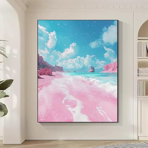 Strand Diamond Painting XXL Stein Diamond Art Bilder Erwachsene Dimond Painting Kinder Mosaikherstellung Stickerei Kreuzstich Malerei Kits Basteln für Erwachsene Wanddeko, Geschenke (70x95cm) B-2 von JEPGFOU