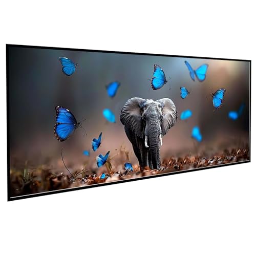 Tier Diamond Painting (100x200cm), Diamond Painting Erwachsene Elefant DIY Runden Steine Kristall Kunst Bastelnset Erwachsene Anfänger Set, zur Entspannung und Zimmer Wanddeko, Geschenke PJY9 S-N von JEPGFOU