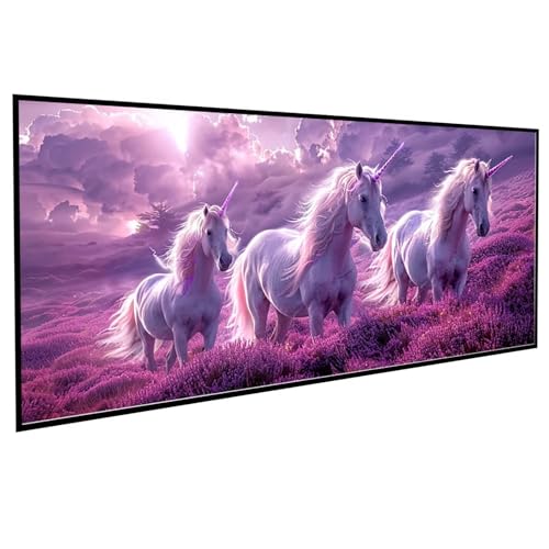 Tier Diamond Painting 50x100CM, Diamond Painting Erwachsene Einhorn DIY Runden Steine Kristall Kunst Bastelnset Erwachsene Anfänger Set, zur Entspannung und Zimmer Wanddeko, Geschenke PJY4 K-2 von JEPGFOU